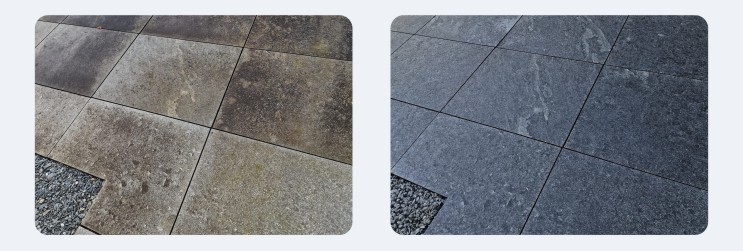Gelbe Flecken-Entferner Steinreiniger Terrassenreiniger