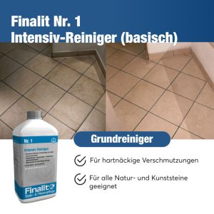 Hoher Fettabsorber Hocheffektiver Fugenreiniger, Schimmelentferner Vielseitig einsetzbar: Geeignet für alle Natur- und Kunststeine, Fliesen, Feinsteinzeug, Küchenarbeitsplatten, PVC, Linoleum und Gummioberflächen. Neutralisator: Neutralisiert Säuren und säurehaltige Rückstände auf stark saugenden Materialien wie Ziegel, Cotto und Kalkstein