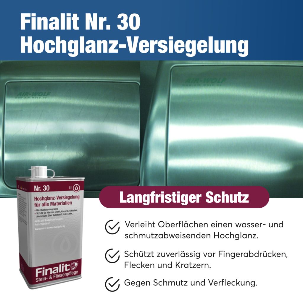 Finalit Nr. 30 Hochglanz-Versiegelung für alle Materialien