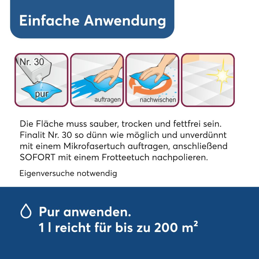 Finalit Nr. 30 Hochglanz-Versiegelung für alle Materialien