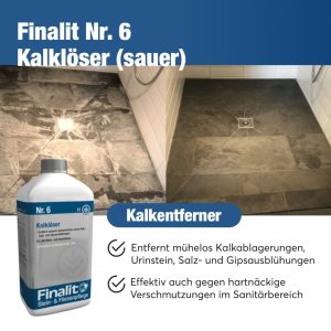 Sehr starker Kalkentferner: Entfernt mühelos Kalkablagerungen, Urinstein, Salz- und Gipsausblühungen. Effektiv auch gegen hartnäckige Verschmutzungen im Sanitärbereich (z. B. WC-Becken, Duschköpfe, Perlatoren).