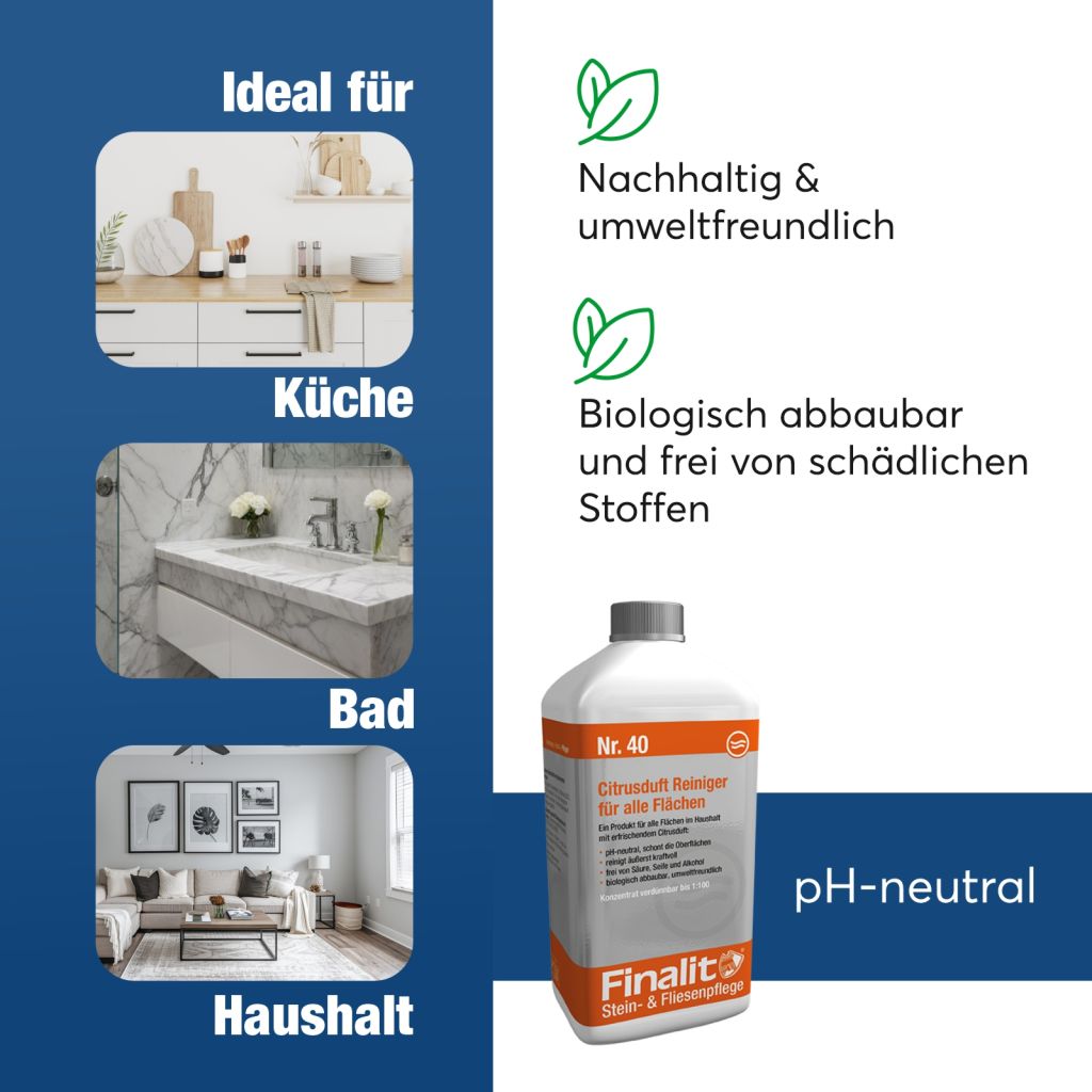 Finalit Nr. 40 Citrusduft Reiniger (pH-neutral)