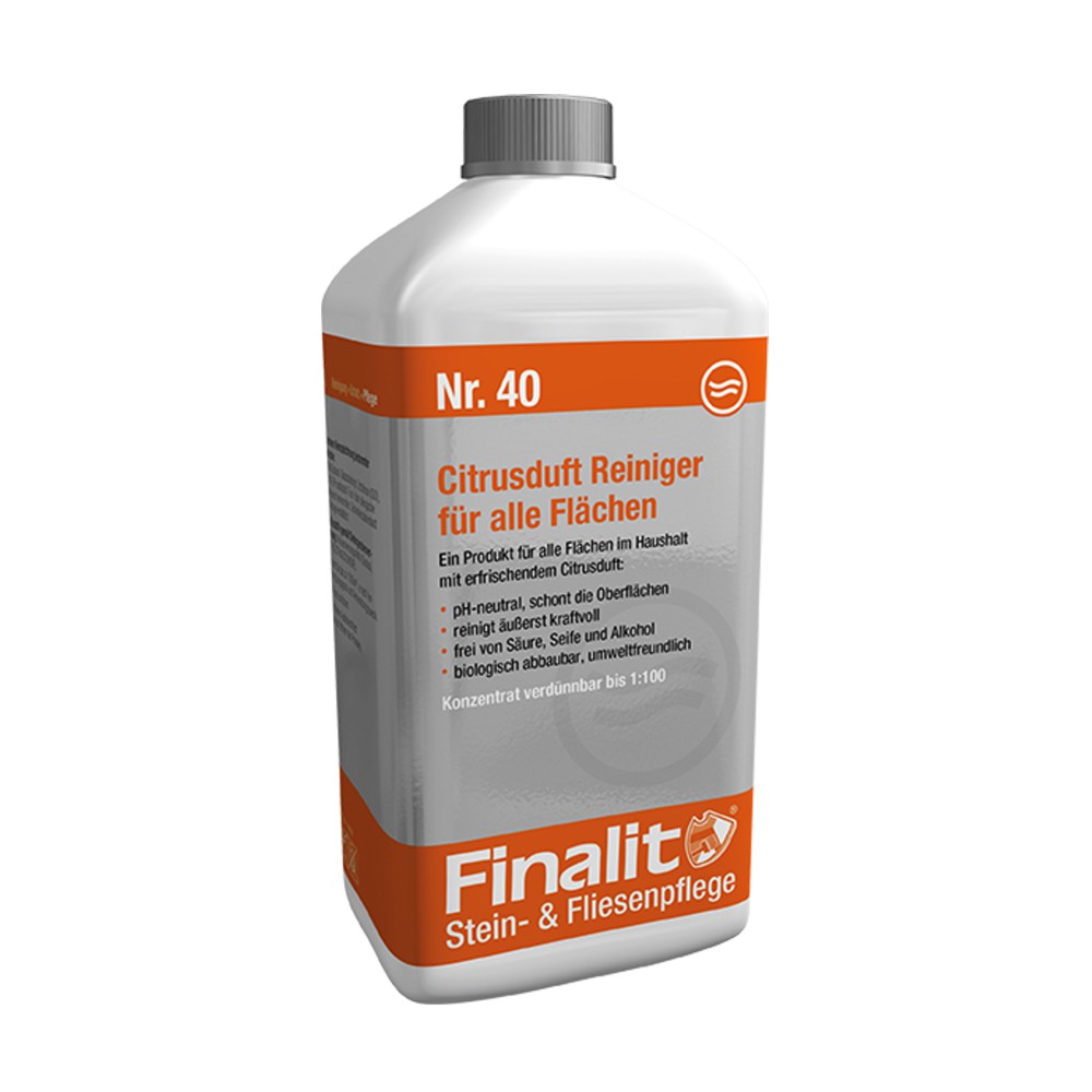 Finalit Nr. 40 Citrusduft Reiniger Nachhaltiger Universalreiniger für Haushalt & Steinflächen