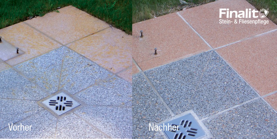 Rostflecken auf Natursteinen