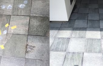 Fettflecken auf Fliesen entfernen
